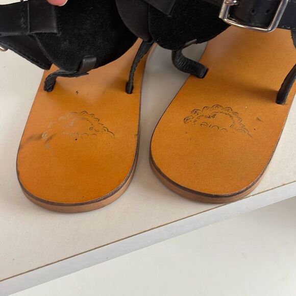 Ecote Studded Leather Slingback Sandals 7.5 - Picture 7 of 8